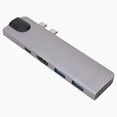 thumbnail image 1 of Adaptador multipuerto dual tipo C HUB con lector de tarjetas de memoria USB3.0 HDMI Para MacBook Pro/Air Ormromra, 1 of 8