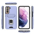 thumbnail image 6 of CoverON For Samsung Galaxy S22 Case, KickStand Ring Credit Card slot Rugged Phone Cover Magnetic holder, Lavender, 6 of 10