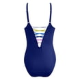 thumbnail image 5 of ANINEO Women Swimwear Independence Day For Women Swimwear Print Square Neck Open Back High Cut Monokini Swimsuit Classic Hawaii Summer Tropical Brazilian Beachwear, 5 of 6
