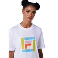 thumbnail image 2 of Fila Monique Grass Logo Women's T-Shirt White lw016152-100, 2 of 4