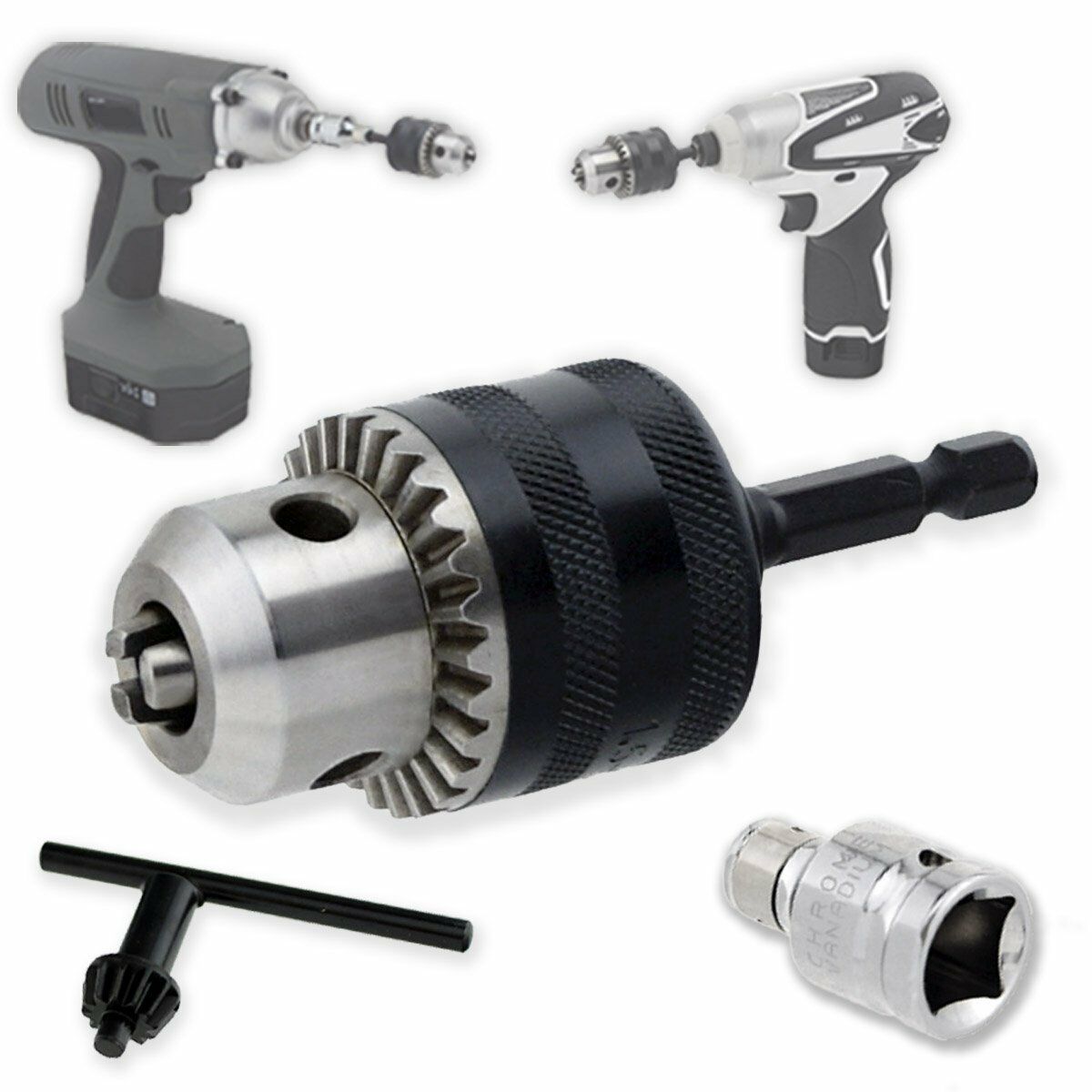 Brandclub - Neiko 20754A 3/8-Inch Conversion Chuck for Impact Drivers ...