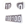 thumbnail image 6 of lacooooppia Sports Scoreboard 6 digits Score Keeper Scoring Board Table Score Flip Score Board for Soccer Volleyball Table Tennis Gray, 6 of 8