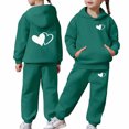 thumbnail image 6 of MEZZALL Outfit Sets Kids Fashion Cozy Long Sleeve Hoodie Sweatshirt And Matching Pants Girls Playful Printed Leisure Comfort Clothes Sets, 6 of 6
