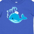thumbnail image 4 of Inktastic Cute Blue Whale in Nautical Hat Boys or Girls Baby T-Shirt, 4 of 5