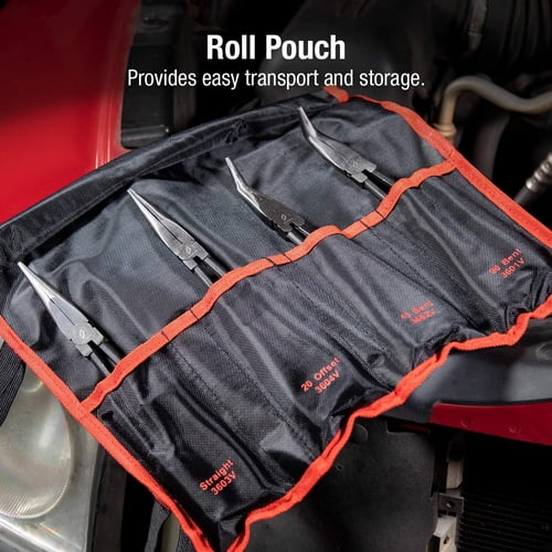 Sunex SUN3600V 4 Piece 11 in. Needle Nose Pliers Set