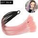 thumbnail image 1 of Zhuge 2 extensiones de cabello trenzado de colores con cola de caballo, accesorios para trenzas, extensiones de cabello con bandas de goma sintéticas para mujeres, de negro a rosa melocotón, 1 of 2