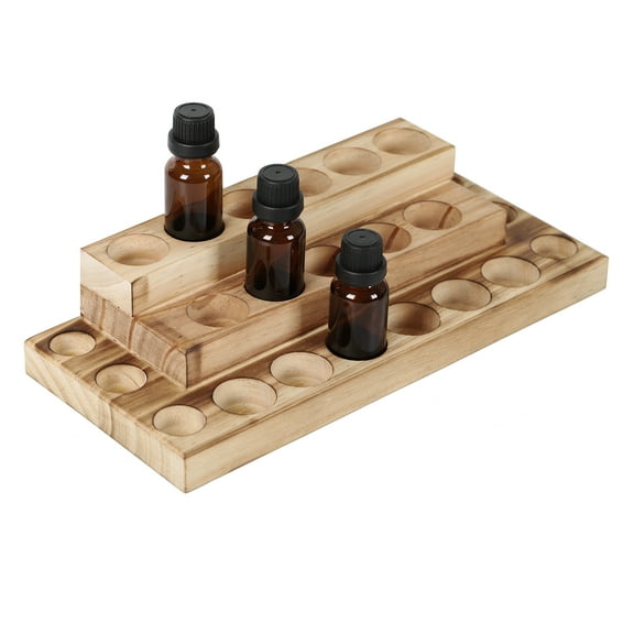 Essential Oil Organizer, 3-Tier Essential Oil Nail Polish Display Rack for 5/10/15/20ml Bottles