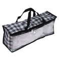 thumbnail image 4 of Storage Bag, Dustproof Comfortable Handle Clothes Storage Bag  For Books For Shoes Blue Plaid, 4 of 8