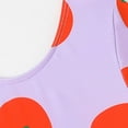 thumbnail image 6 of REDARER Girls Long Sleeve One Piece Swimsuit with Tomato Print UPF 50+ Sun Protection Swimwear for Summer Beach & Surfing,6-7 Years, 6 of 9