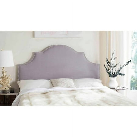 Safavieh Hallmar Classic Elegant Upholstered Headboard Queen Arctic Grey