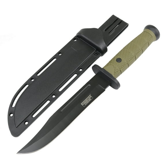Defender-Xtreme 13' Tactical Hunting Knife ABS Handle 3CR13 Stainless Steel Green