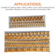 thumbnail image 4 of PENGXIANG DIY Five Braided Rope Border Pearl Geometric Pattern Fondant Baking Silicone Epoxy Mold Baking Tool, 4 of 10