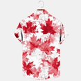 thumbnail image 4 of Blusa y camisa de manga corta con cuello vuelto Camisa casual para hombre Camisa de bolos vintage de manga corta Camisas de verano de playa cubana Camisa abotonada Blusa de poliéster para hombre, 4 of 5