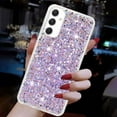thumbnail image 3 of For Samsung Galaxy A05S Case,Cute Glitter Bling Twinkle Stardust with Drop Protection Shockproof Soft TPU Slim Flexible Phone Case Girls/Women Protective case for Samsung A05S,Purple, 3 of 6