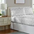 thumbnail image 2 of Pointehaven 180 GSM Velvet Feel Luxury 100% Cotton Printed Flannel Sheet Set,4PCS, Queen, Cats - Warm & Cozy - Pre-Shrunk -Deep Pockets - Elastic All Around-Comfy Double Brushed - C84, 2 of 3