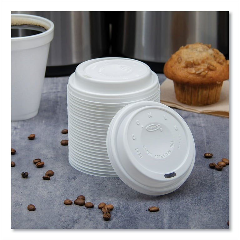 Cappuccino Dome Sipper Lids, Fits 12 oz to 24 oz Cups, White, 1,000/Carton Cappuccino Dome Sipper Lids, Fits 12 oz to 24 oz Cups, White, 1,000/Carton