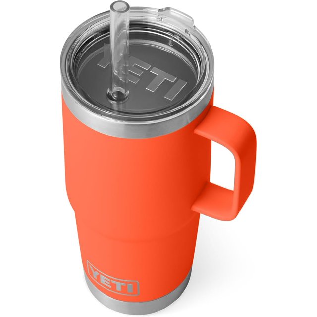 YETI Rambler 25 oz Straw Mug, Vacuum Insulated, Stainless Steel, Papaya