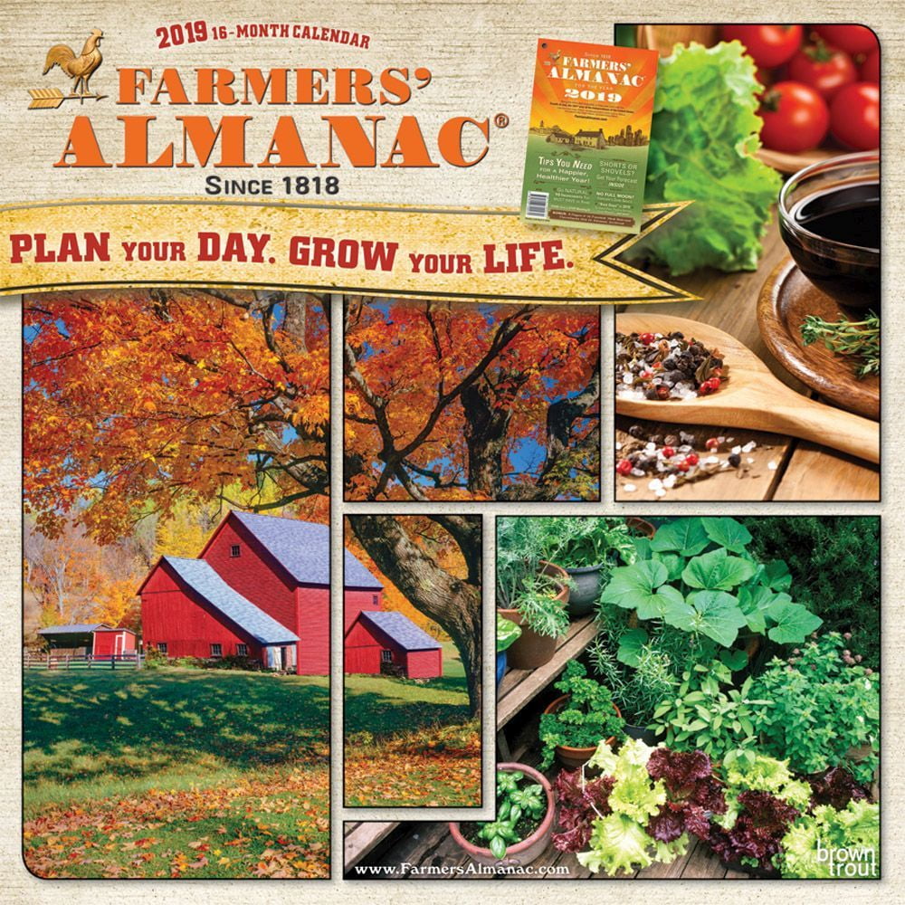 Farmers Almanac Gardening Calendar 2019 Farmer Foto