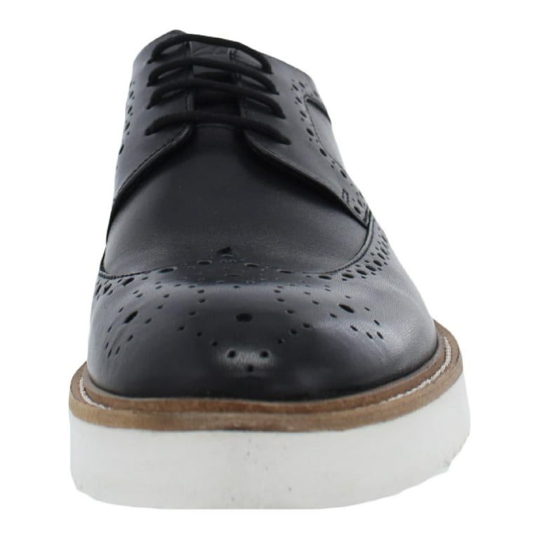Thrust beton gateway Clarks Mens Ernest Limit Leather Brogue Wingtip Shoes Black 12 Medium (D) -  Walmart.com