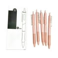 thumbnail image 2 of Dadiaei 5PCS Gel Pen set, Black Ink Pens Ultra Fine point Smooth Writing Pens with Silicone Grip, Retractable Cute Pens for Journaling NoteTaking sketching drawing stationery, 2 of 6