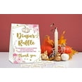 thumbnail image 4 of Fall Thanksgiving Diaper Raffle Sign, Blush Pink Boho Floral Baby Shower Game, Little Pumpkin Diaper Raffle Tickets, Autumn Baby Shower Decorations For Boys Girls - (1 Sign + 50 Find Cards) - 02, 4 of 8