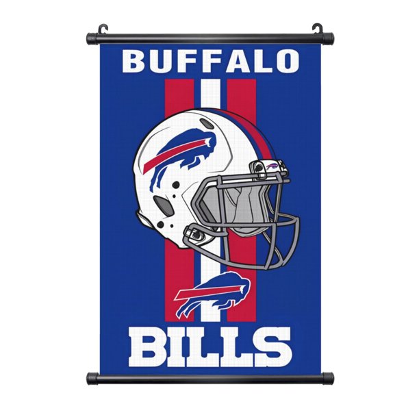 Cuadro colgante de PVC negro personalizado del equipo de fútbol Bills Football, varios tamaños, decoración de interiores, cuadro para colgar en la pared, cuadro decorativo para mesita de noche