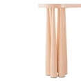thumbnail image 4 of Pemberly Row Contemporary Peach Rose Steel Glossy Console Table, 4 of 7