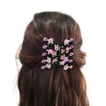 thumbnail image 3 of MasteelfCA Peigne à Cheveux Double Rangée Peigne Inséré en Forme de Rose Accessoires pour Femmes Filles (Rose), 3 of 7