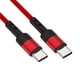 thumbnail image 5 of Cable de datos USB C macho a macho, 60 W, 3 A, cable de carga rápida profesional para 50 cm rojo, 5 of 9