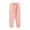 Pink, variant on CHEEREAM Little Boys Girls Cotton Sweatpant High Waisted Elastic Sport Pant Athletic Lounge Trousers with Pockets for Children 4-12Years