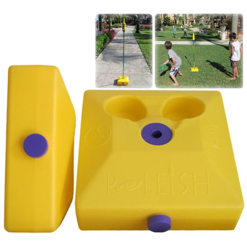 Poleish Sports LLC Two Multi Surface Bases for Use with Standard Game Set by Poleish Sports LLC