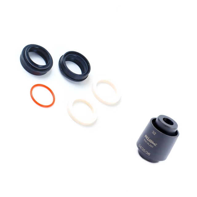 Eigraketly Junta de polvo de horquilla delantera de bicicleta práctica de riesgo, anillo de espuma de 36mm, Kits de reparación estables duraderos, piezas Ciclismo tipo 1 32 mm Eigraketly OD025805-02