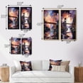 thumbnail image 4 of Designart "Luminous Crossing Coral Bridge III" Bridges Framed Wall Art Set Of 2 - Coral Architecture Frame Gallery Set For Office Decor, 4 of 6