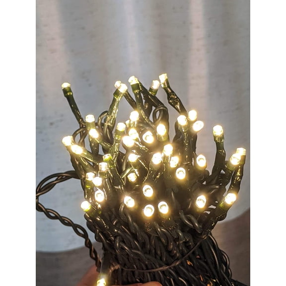 Always ON 33ft True Parallel 100-LED Outdoor Waterproof String Lights - Works with 12V Low Voltage Landscape Lighting Systems (Warm White1)