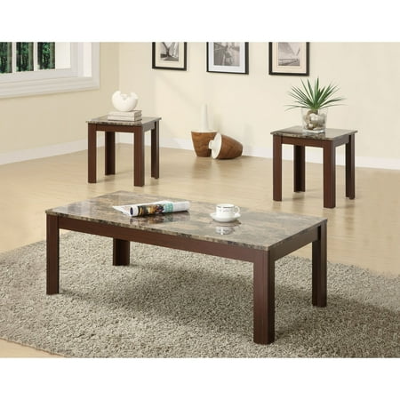 Copper Tabla Set - Coaster Furniture 3 Piece Casual Coffee Table Set