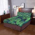 thumbnail image 2 of ABPHQTO Juego de ropa de cama de 3 piezas Funda de edredón de palma exótica tropical con 2 fundas de almohada para la decoración de la habitación del hogar, 2 of 4