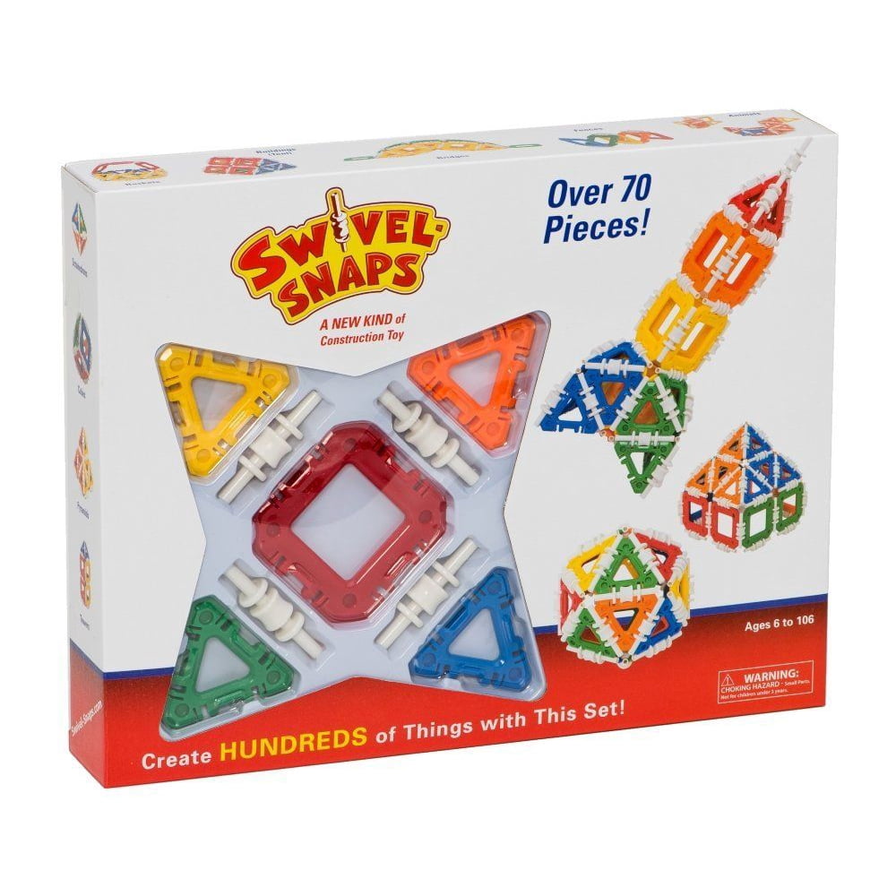 Swivel Snaps 70 pcs. Building Set by Toysmith (57209)