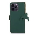 thumbnail image 4 of SaniMore for iPhone 14 Pro 6.1" Magnetic Flip Wallet Case, PU Leather Case with Card Slot & Multi-Angle Kickstand Shockproof Protective Case for iPhone 14 Pro Women Men, Green, 4 of 7