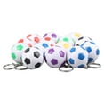 thumbnail image 1 of Pelota Deportiva De Los Llaveros Del Fútbol, ​​​​llaveros Impermeables Del Fútbol Del Cierre Del Tirón Para Las Mochilas, 1 of 7
