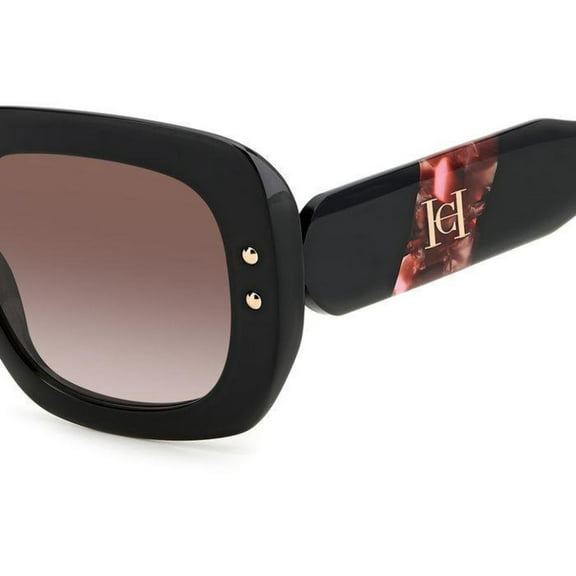 CAROLINA HERRERA sunglasses HER 0186/S WOMAN 52.000/22.000/145.000 GUU BLACK BURGUNDY