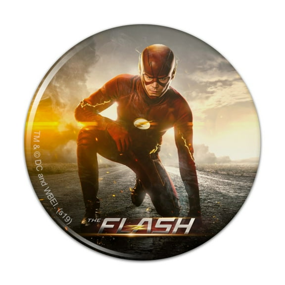 The Flash TV Series Flash Kneeling Kitchen Refrigerator Locker Button Magnet