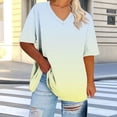 thumbnail image 2 of XuJwPNcy Women's Plus Size T Shirt Crewneck Tops Short Sleeve Oversized T Shirt for Women Spring Summer Casual Clothes Outfits, 2 of 6