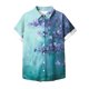 thumbnail image 5 of Fiudx Ofertas Flash Artículos En Oferta Blusas de Manga Corta Estampadas Informales Regulares para Mujertop, 5 of 5