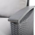 thumbnail image 2 of GDF Studio Velthur Outdoor 4 Seater Chat Set with Coffee Table, Dark Gray and Gray, 2 of 10