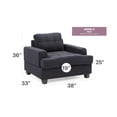 thumbnail image 2 of Glory Furniture Sandridge Microsuede Chair in Black, 2 of 6