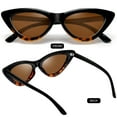 thumbnail image 3 of KANASTAL Polarized Cat Eye Sunglasses for Women, Trendy Retro Narrow Pointy Cateye Womens Sun Glasses Brown UV400 Protection Party Sunglasses Amber, 3 of 7