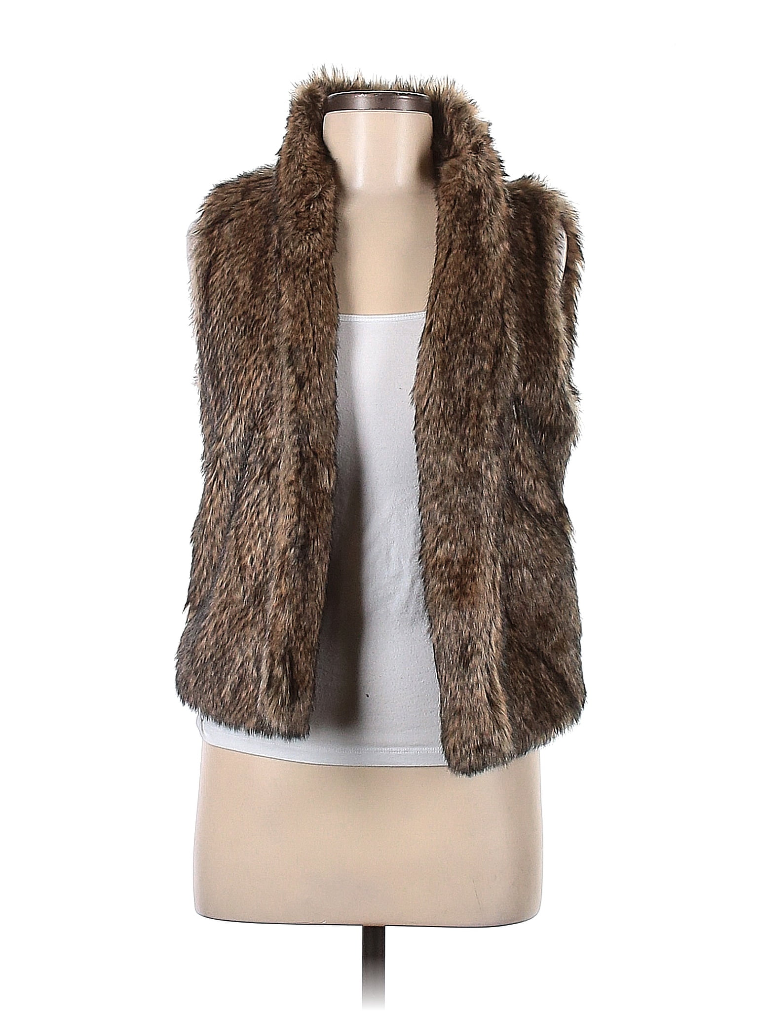 Abercrombie faux top fur vest
