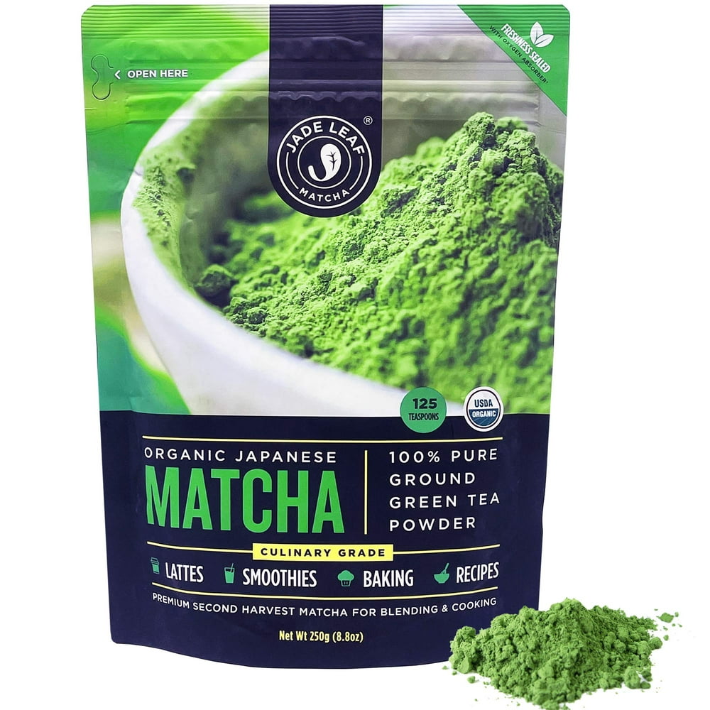 Jade Leaf Organic Matcha Green Tea Powder Authentic Japanese Origin