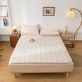 thumbnail image 4 of Twfbrm Textured Mattress Protector Queen Size, Cotton Quilted Mattress Pad Cover with Elastic Straps, Non-Slip Rubber Backing, Soft Breathable Mattress Topper Machine Washable Bedding for All Season, 4 of 6