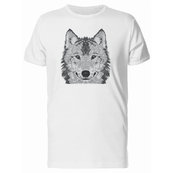 Wolf Face Painting T-Shirt Men -Image by Shutterstock, Male Medium